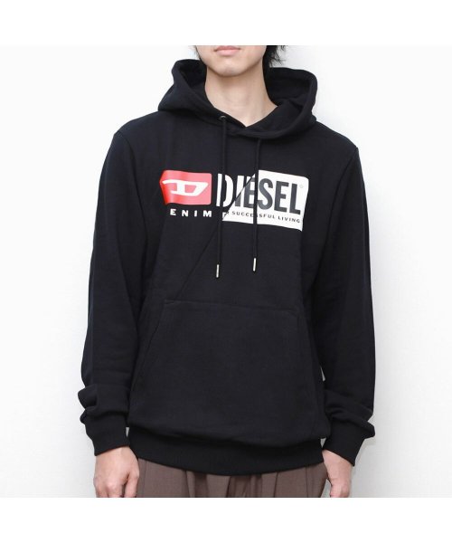 DIESEL(ディーゼル)/ディーゼル DIESEL S－GIRK－HOOD－CUTY パーカー メンズ フーディー トップス スウェット 長袖 トレーナー ロゴ プルオーバー ホワイト//img11