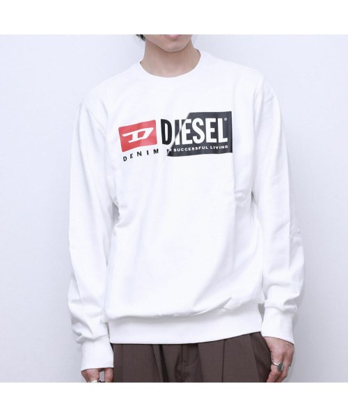 DIESEL(ディーゼル)/ディーゼル DIESEL S－GIRK－CUTY スウェット メンズ トレーナー トップス 長袖 ロゴ シャツ カジュアル ホワイト/ブラック/グレー S/M//img12