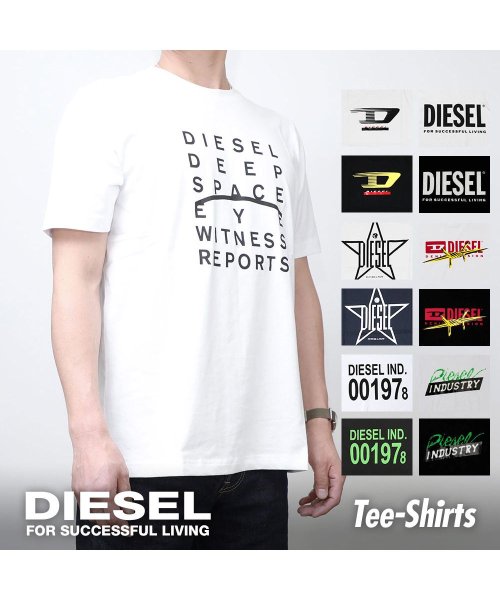 DIESEL(ディーゼル)/ディーゼル DIESEL Tシャツ メンズ 半袖 T－DIEG－YH トップス カットソー クルーネック 星 スター ロゴ  夏 ブランド シャツ カットソー /img01