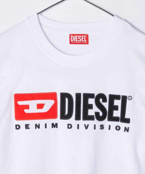 DIESEL(ディーゼル)/ディーゼル DIESEL Tシャツ A03766 0AAXJ  メンズ トップス 半袖 クルーネック ロゴT カットソー シャツ カジュアル 白 黒 XS S /img10