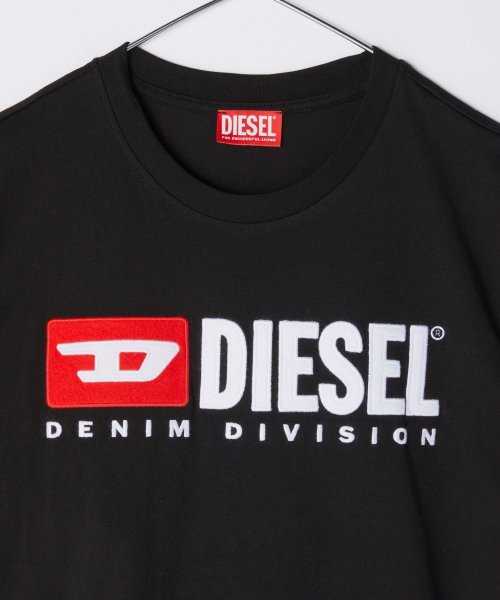 DIESEL(ディーゼル)/ディーゼル DIESEL Tシャツ A03766 0AAXJ  メンズ トップス 半袖 クルーネック ロゴT カットソー シャツ カジュアル 白 黒 XS S /img18