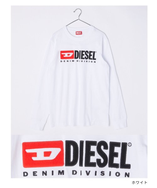 DIESEL(ディーゼル)/ディーゼル DIESEL Tシャツ A03768 0AAXJ メンズ トップス 長袖 ロンT クルーネック シンプル ロングスリーブ ロゴT カジュアル XS /img02
