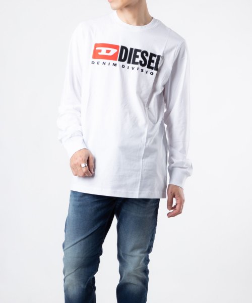 DIESEL(ディーゼル)/ディーゼル DIESEL Tシャツ A03768 0AAXJ メンズ トップス 長袖 ロンT クルーネック シンプル ロングスリーブ ロゴT カジュアル XS /img08