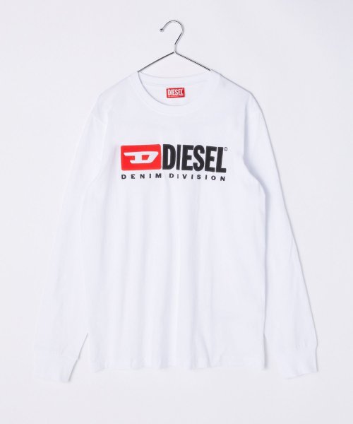 DIESEL(ディーゼル)/ディーゼル DIESEL Tシャツ A03768 0AAXJ メンズ トップス 長袖 ロンT クルーネック シンプル ロングスリーブ ロゴT カジュアル XS /img09