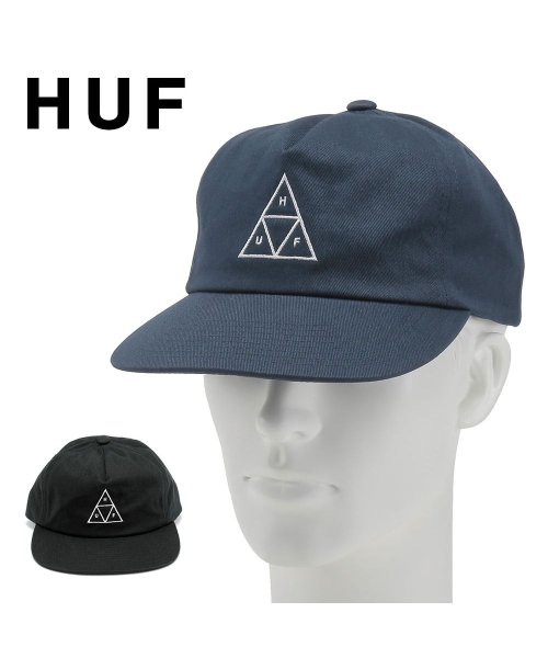 HUF(ハフ)/ハフ HUF キャップ HUF ESSENTIALS メンズ レディース 帽子 キャップ ロゴ ベースボールキャップ 黒 大きいサイズ ESS UNSTRUCT/img12