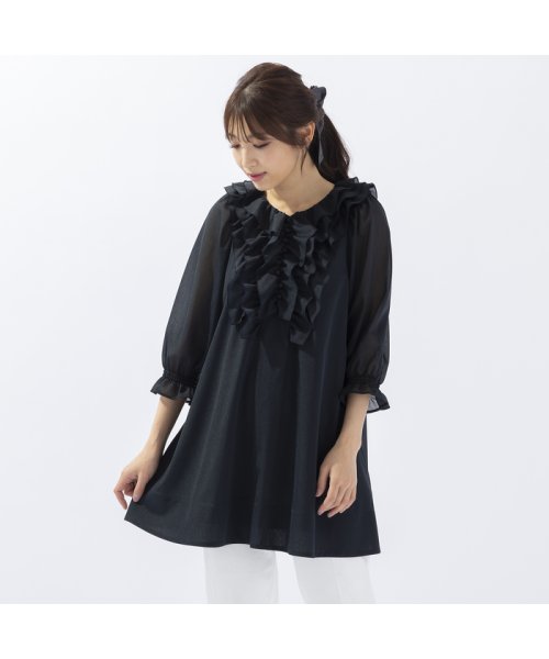 オーガンジーフリルブラウス オーガンジーフリルブラウス オーガンジーフリルブラウス BC1360541083(10450円)