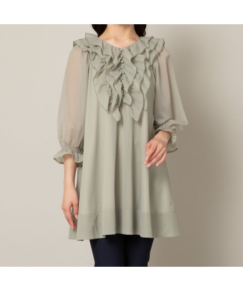 オーガンジーフリルブラウス オーガンジーフリルブラウス オーガンジーフリルブラウス BC1360541083(10450円)