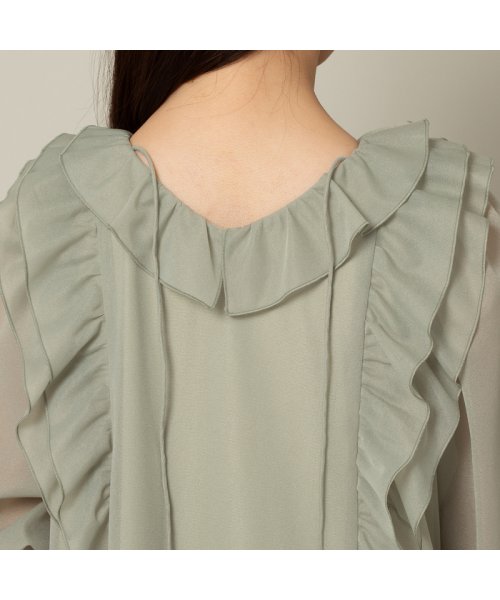 オーガンジーフリルブラウス オーガンジーフリルブラウス オーガンジーフリルブラウス BC1360541083(10450円)