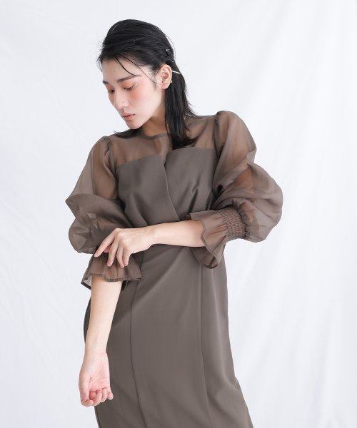 シフォンビスチェタイトワンピース シフォンビスチェタイトワンピース シフォンビスチェタイトワンピース BCD1330750337(10270円)