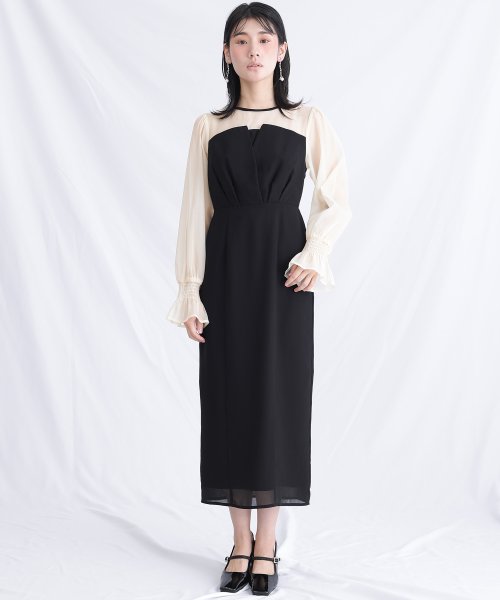 シフォンビスチェタイトワンピース シフォンビスチェタイトワンピース シフォンビスチェタイトワンピース BCD1330750337(10270円)