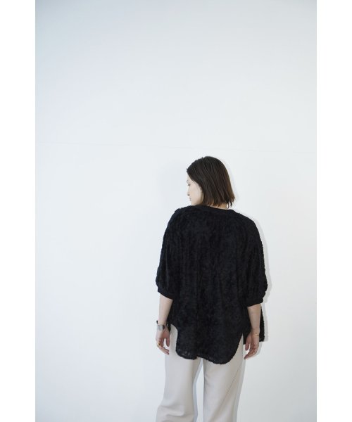 CLANE(クラネ)/FRINGE HALF SLEEVE CARDIGAN/img02