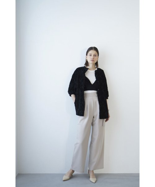 CLANE(クラネ)/FRINGE HALF SLEEVE CARDIGAN/img04