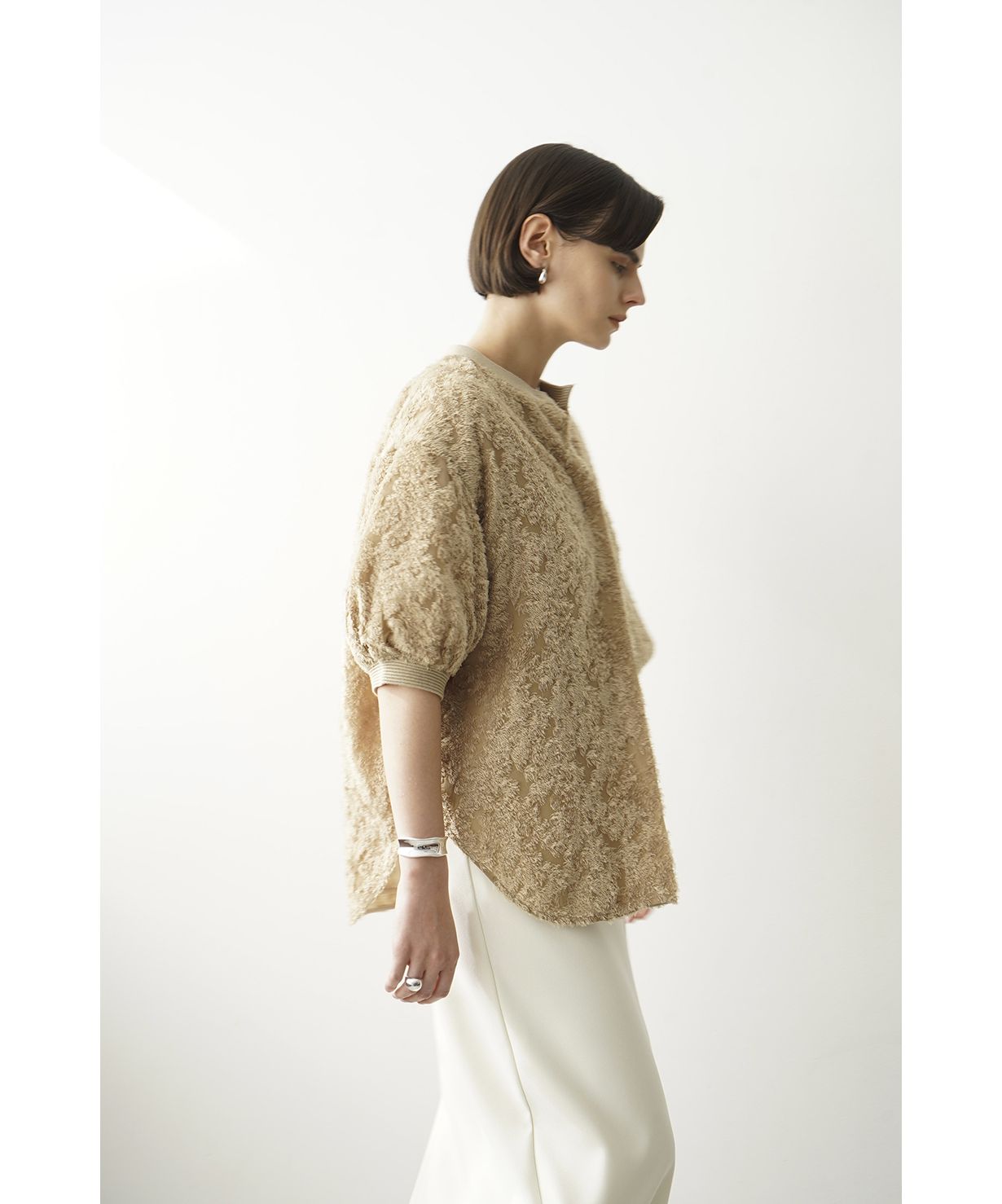 【要コメント】【CLANEFRINGE HALF SLEEVE CARDIGAN