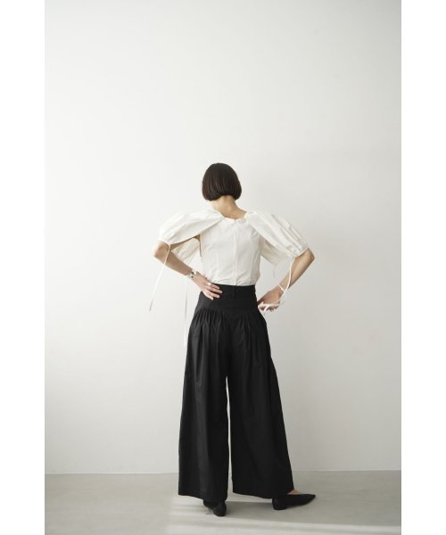 CLANE(クラネ)/TUCK DESIGN WIDE PANTS/img03