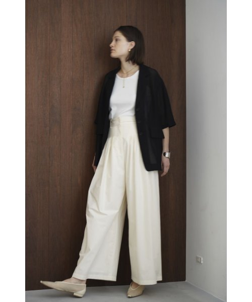 CLANE(クラネ)/TUCK DESIGN WIDE PANTS/img09