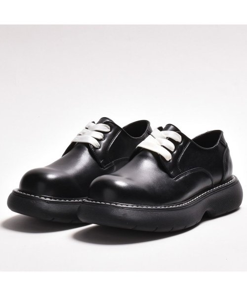 SVEC(シュベック)/靴 厚底 メンズ 黒 カジュアルシューズ おしゃれ ブランド SVEC シュベック ダービーシューズ オックスフォードシューズ レースアップシューズ 革靴 韓国/img02