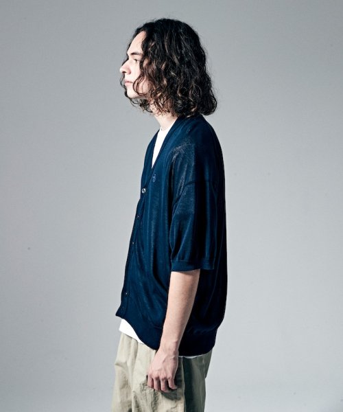 Penguin by Munsingwear(ペンギン　バイ　マンシングウェア)/HIGH GAUGE SHORT SLEEVE CARDIGAN/ハイゲージショートスリーブカーディガン【アウトレット】/img02