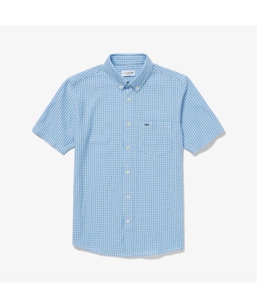 LACOSTE Mens(ラコステ　メンズ)/クールマックスブレンドジャガード半袖チェックシャツ/img20