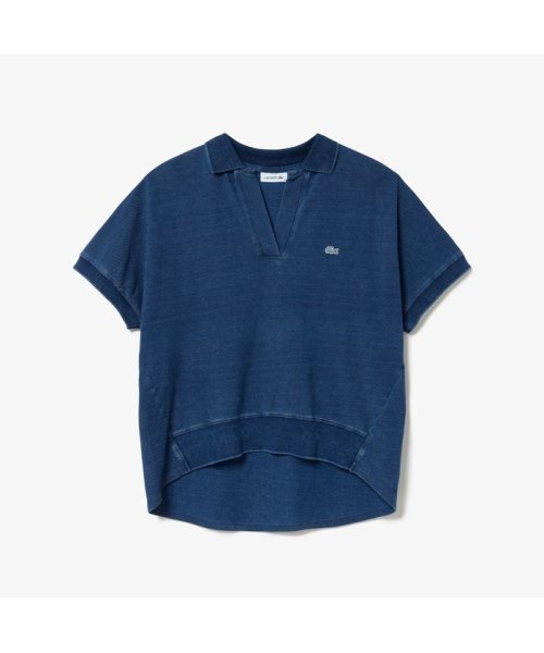 LACOSTE(ラコステ)/インディゴスキッパーネックポロシャツ/img10