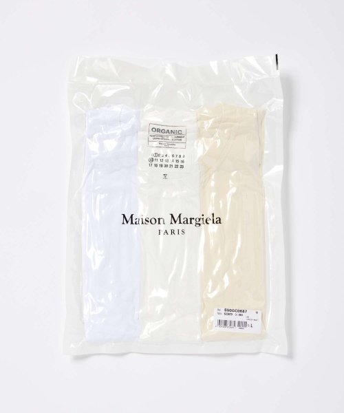 MAISON MARGIELA(メゾンマルジェラ)/メゾン マルジェラ MAISON MARGIELA S50GC0687 S23973 Tシャツ メンズ トップス 3枚セット 半袖 カットソー パックT クルー/img06