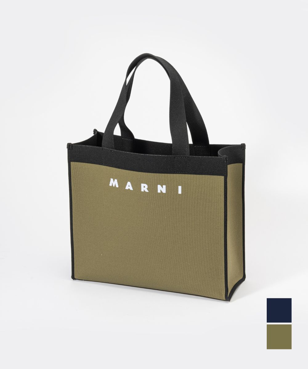 マルニ MARNI SHMQ0045A0 P4602 トートバッグ メンズ バッグ ジャガード ブランドロゴ ショッピングバッグ 通勤 旅行 おしゃれ プレゼン