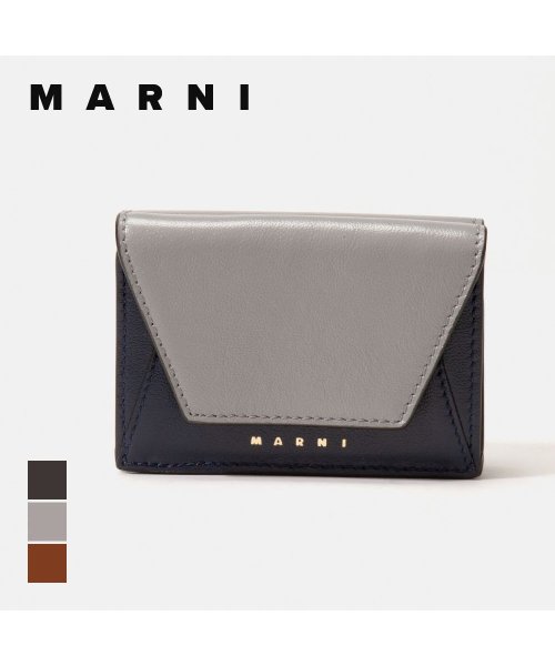 MARNI(マルニ)/マルニ MARNI PFMO0056U1 P2644 三つ折り財布 MUSEO TRIFOLD WALLET レディース 財布 ミニ財布 レザー Trifold/img01