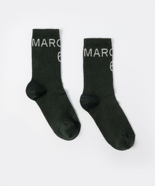 MM6 Maison Margiela(MM６　メゾンマルジェラ)/エムエム6 MM6 S62TL0030 S18071 靴下 レディース ファッション小物 メゾンマルジェラ ソックス シンプル ブランドロゴ ウール リブ編み /img10