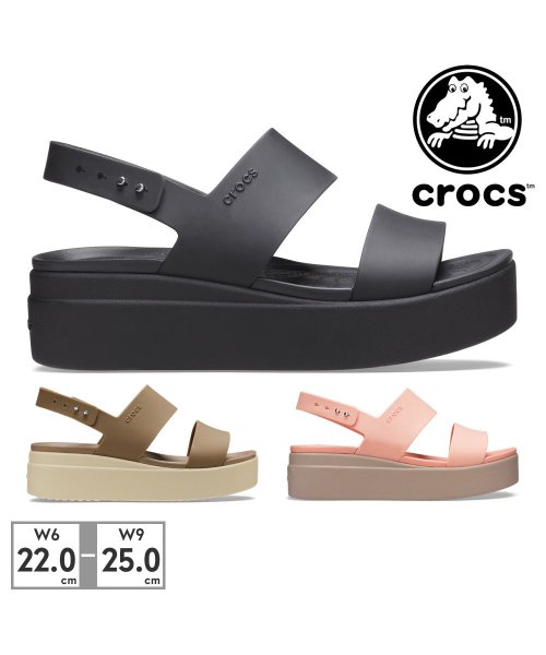 crocs(クロックス)/クロックス crocs レディース 206453 ブルックリン ロー ウェッジ 060 2YI 6RT/img01