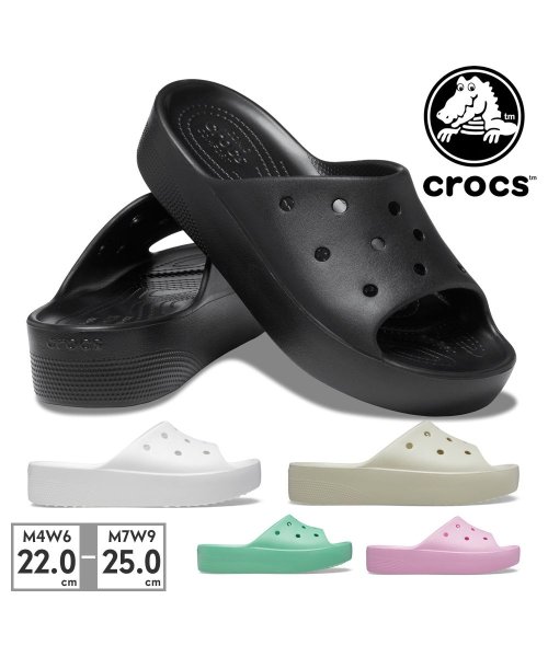 crocs(クロックス)/クロックス crocs レディース 208180 クラシック プラットフォーム スライド 001 100 2Y2 3UG 6S0/img01