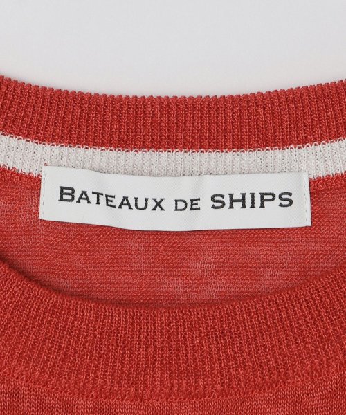SHIPS MEN(シップス　メン)/BATEAUX DE SHIPS: ハイゲージ リネン ニットTシャツ/img11