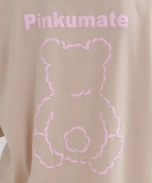 PINK-latte(ピンク　ラテ)/【130cmサイズあり】バッククマちゃんTシャツ/img14