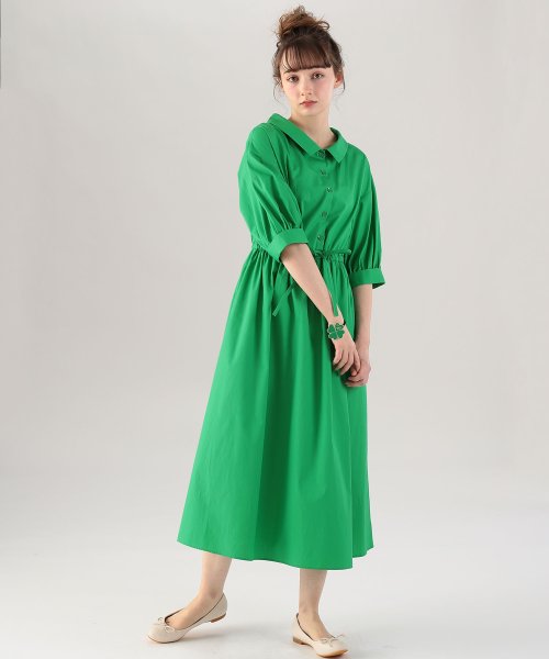 To b. by agnes b. OUTLET(トゥー　ビー　バイ　アニエスベー　アウトレット)/【Outlet】WE69 ROBE カラーブロードワンピース/img01