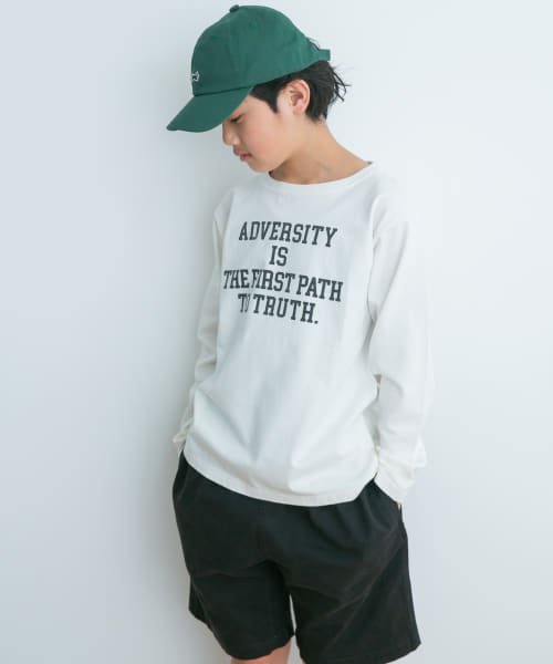 URBAN RESEARCH DOORS（Kids）(アーバンリサーチドアーズ（キッズ）)/『親子リンク』オーガニックコットンロゴロングTシャツ(KIDS)/img18