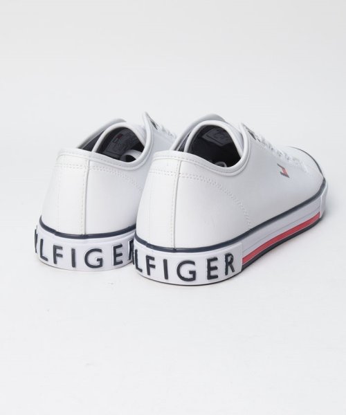 TOMMY HILFIGER(トミーヒルフィガー)/【TOMMY HILFIGER / トミーヒルフィガー】tmRADAM スニーカー メンズ ローカット マンメイドレザー 合皮 白スニーカー 綺麗目 シンプル/img02