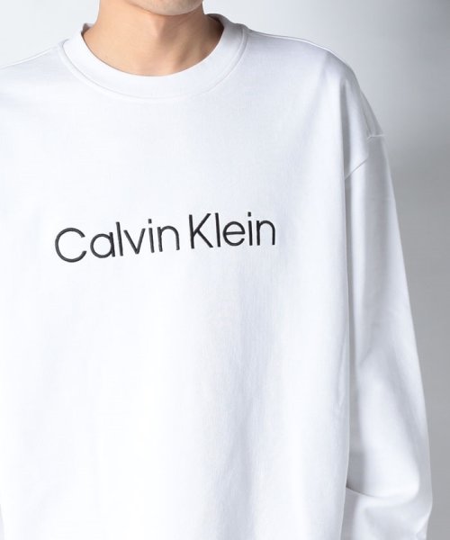 Calvin Klein(カルバンクライン)/【Calvin Klein / カルバンクライン】ロゴ刺繍 スウェット クルーネック トレーナー 40HM230 プレゼント 贈り物/img22
