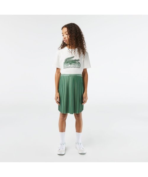 LACOSTE KIDS(ラコステ　キッズ)/GIRLS ウエストネームジャカードプリーツスカート/img01