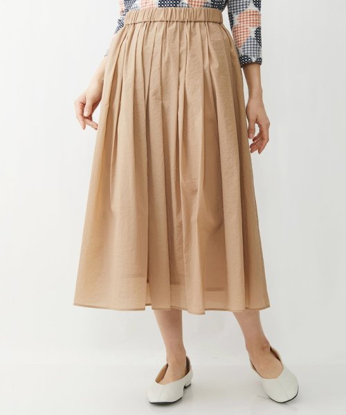 [日本製]クレイペーパーナイロンギャザースカート 