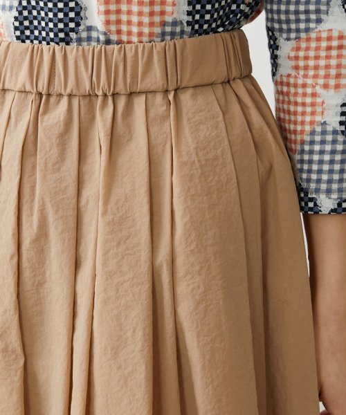 [日本製]クレイペーパーナイロンギャザースカート 