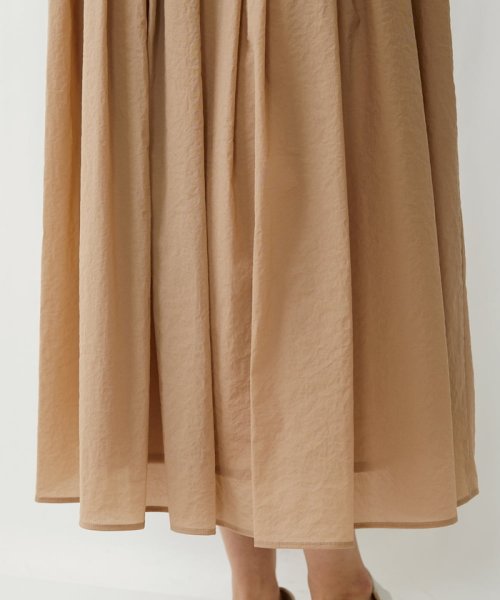 GIANNI LO GIUDICE(ジャンニ・ロ・ジュディチェ)/[日本製]クレイペーパーナイロンギャザースカート/img14