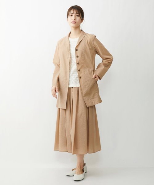 [日本製]クレイペーパーナイロンギャザースカート 