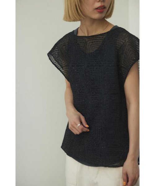 BLACK BY MOUSSY(ブラックバイマウジー)/no sleeve cardigan/img01