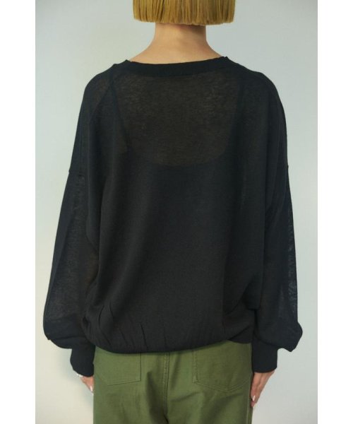 BLACK BY MOUSSY(ブラックバイマウジー)/sheer knit tops/img05