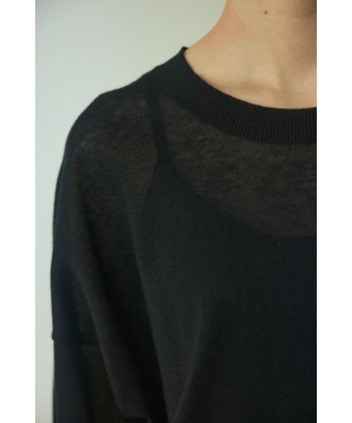 BLACK BY MOUSSY(ブラックバイマウジー)/sheer knit tops/img06