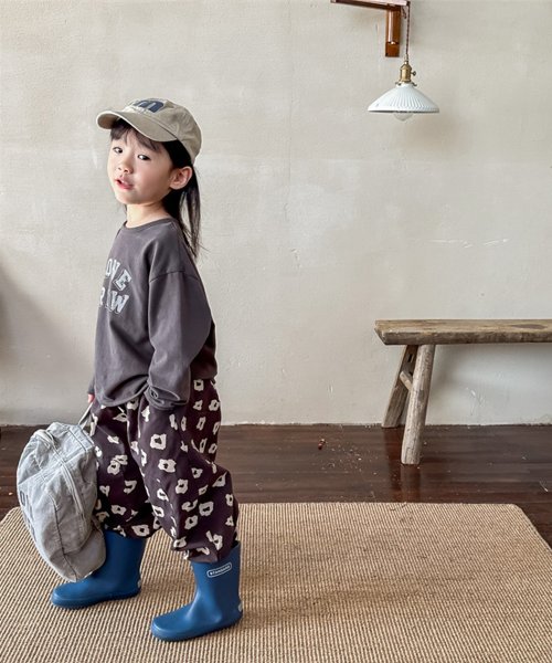 aimoha(aimoha（アイモハ）)/【aimoha－KIDS－】韓国子供服　可愛い花総柄裾絞りパンツ/img15
