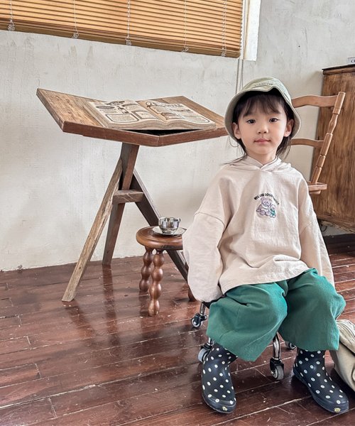 aimoha(aimoha（アイモハ）)/【aimoha－KIDS－】韓国子供服　ワンポイント刺繍入りバルーンパンツ/img02