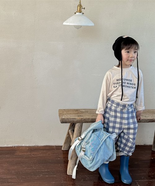 aimoha(aimoha（アイモハ）)/【aimoha－KIDS－】韓国子供服　チェック柄チノパンツ/img14