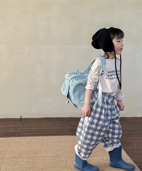 aimoha(aimoha（アイモハ）)/【aimoha－KIDS－】韓国子供服　チェック柄チノパンツ/img15