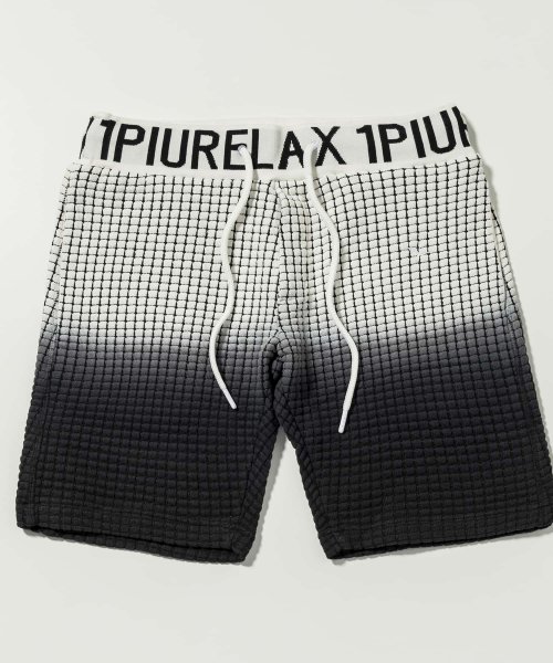 1PIU1UGUALE3 RELAX(1PIU1UGUALE3 RELAX)/1PIU1UGUALE3 RELAX(ウノピゥウノウグァーレトレ リラックス)グラデーションワッフルハーフパンツ/img16