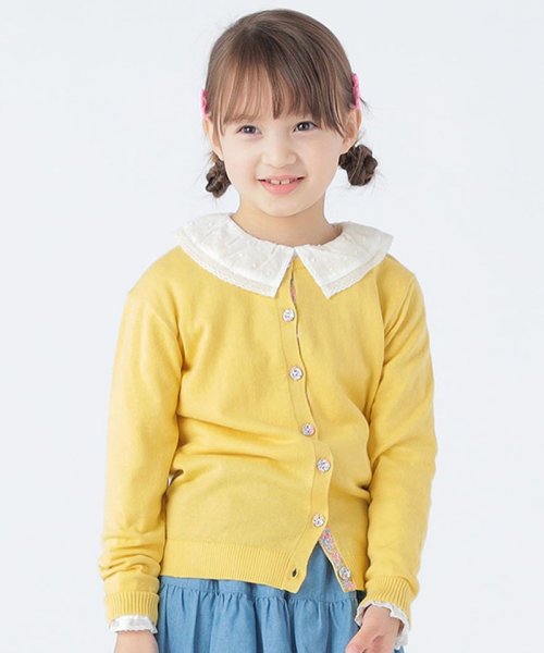 SHIPS KIDS(シップスキッズ)/SHIPS KIDS:100～130cm / フリル カラー ジャカード ブラウス/img09