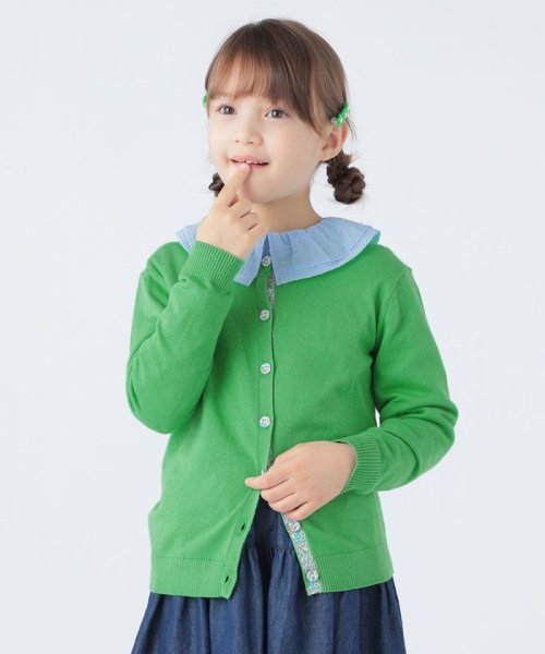 SHIPS KIDS(シップスキッズ)/SHIPS KIDS:100～130cm / フリル カラー ジャカード ブラウス/img21